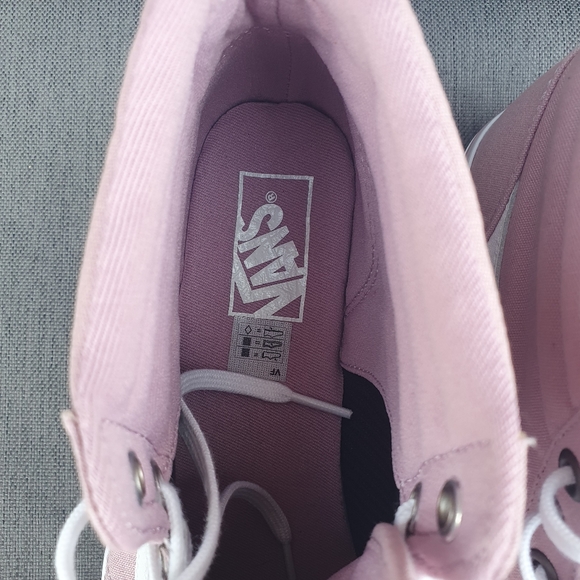 VANS MILTON HI Tops Baseball Boots Lace Up Textile TRAINERS Heather Uk6 - Picture 9 of 13